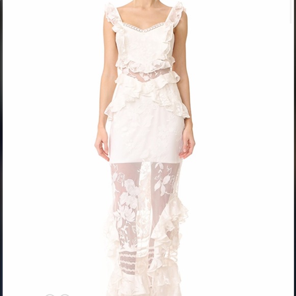 Three Floor Dresses & Skirts - STUNNING Three Floor Bouquet Lace Dress Size US 8